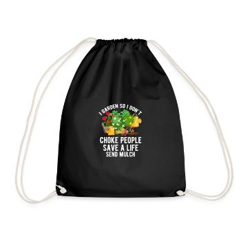 Je jardine pour ne pas étouffer les gens, ret - Sac de sport léger - noir - Devant
