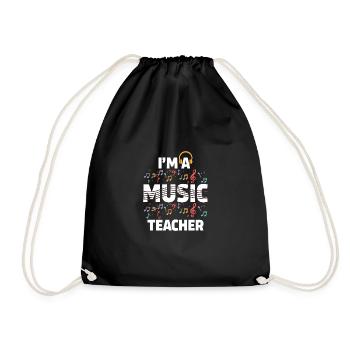 Ich bin Musiklehrer, es ist wie ein normaler Lehre - Turnbeutel - Schwarz - Vorne