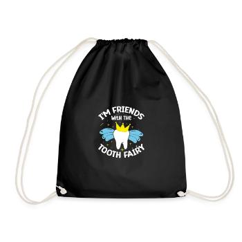 Je suis ami avec le Zahnfefe - Sac de sport léger - noir - Devant