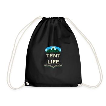 Zeltleben Camping Summer Camper Tropical Wanderwil - Drawstring Bag - black - Front