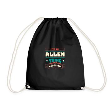 C’est une chose Allen, le nom de famille de la famille - Sac de sport léger - noir - Devant