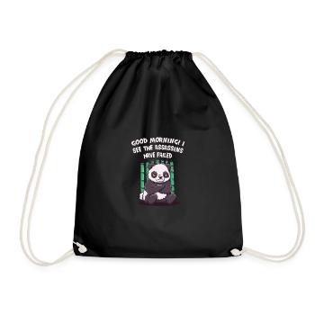Good morning, I see that the are funny - Drawstring Bag - black - Front