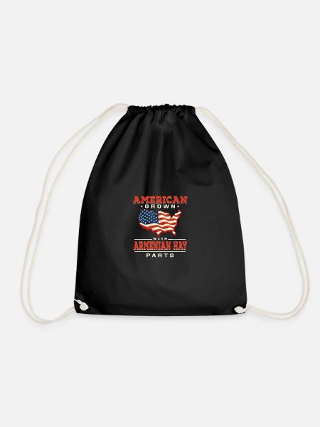 Les Américains cultivent avec des morceaux de foin arméniens - Sac de sport léger - noir