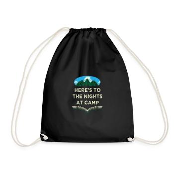 Nächte im Camping Camping Forest Camper Jungle Fer - Turnbeutel - Schwarz - Vorne