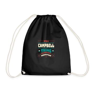 C’est un truc Campbell, le nom de famille -matching - Sac de sport léger - noir - Devant