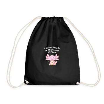 I've bored people into making them introvert - Drawstring Bag - black - Front