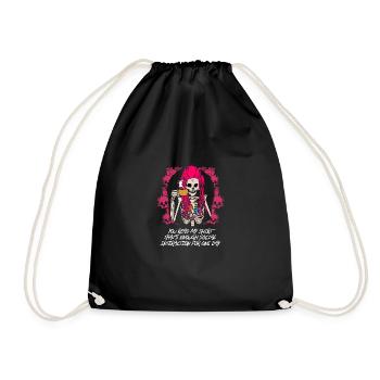 C’est assez d’interaction sociale pour une journée lu - Sac de sport léger - noir - Devant