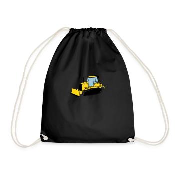 Chenille de chantier - Sac de sport léger - noir - Devant