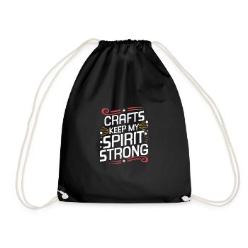 Crafts Keep My Spirit Strong Design for Beer - Drawstring Bag - black - Front