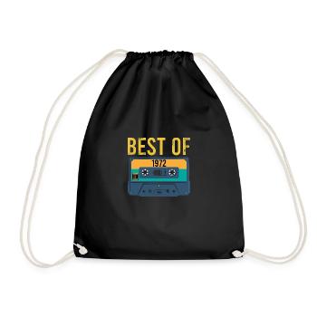 Vintage Best of 1972 Anniversaire Retro - Sac de sport léger - noir - Devant