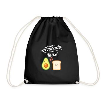 You're The Avocado To My Toast - Sac de sport léger - noir - Devant