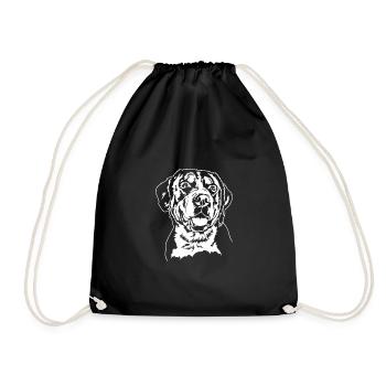 Grand Portrait de Bouvier Suisse Wilsigns - Sac de sport léger - noir - Devant
