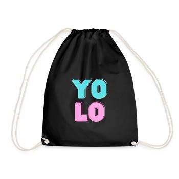 Bonbons cool YOLO Design - Sac de sport léger - noir - Devant