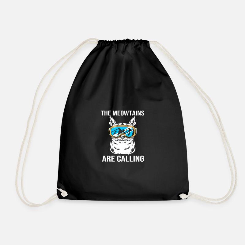 Ski Ski Holiday - Drawstring Bag - black