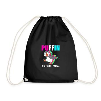 Papageientaucher Puffin - Turnbeutel - Schwarz - Vorne