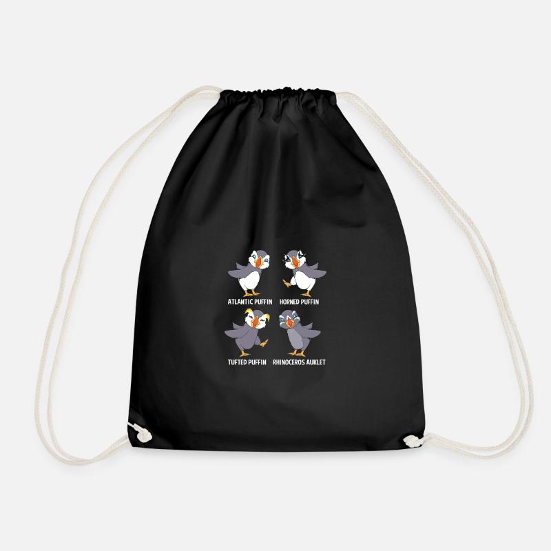 Papageientaucher Puffin - Turnbeutel - Schwarz