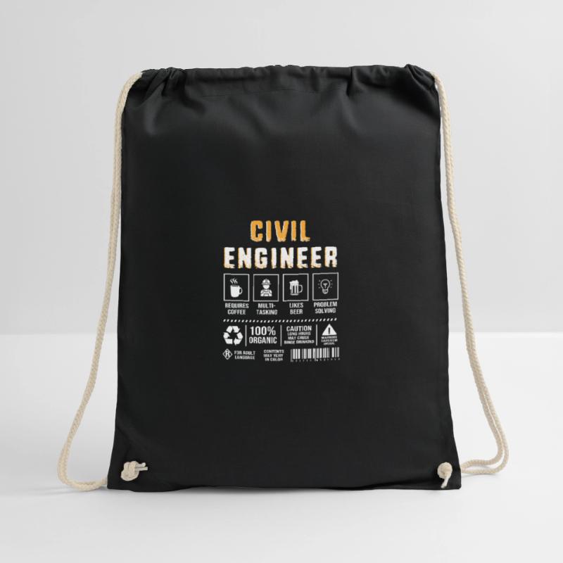 Civil Engineer Construction Site Construction Worker Drawstring Bag