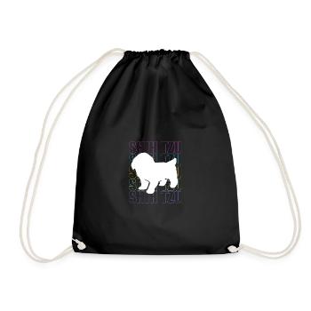 Shih Tzu - Drawstring Bag - black - Front