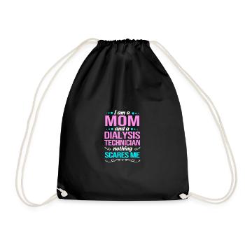 Dialysis Technician - Drawstring Bag - black - Front