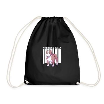 American Bully Pet Dog Dog Cadeau pour chien - Sac de sport léger - noir - Devant