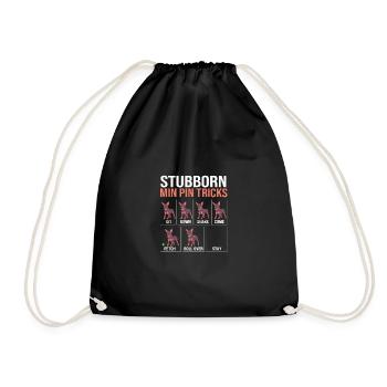 Pinscher nain - Sac de sport léger - noir - Devant