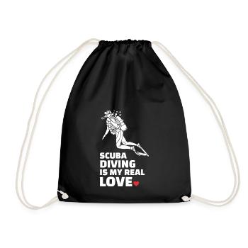J’adore plonger - Sac de sport léger - noir - Devant