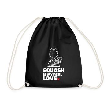 Ich Liebe Squash - Turnbeutel - Schwarz - Vorne