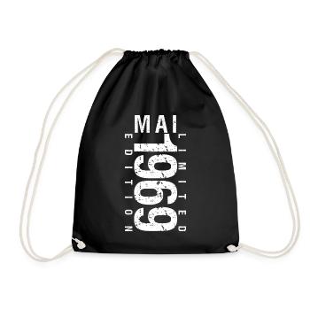 Mai 1969 Mai cadeau anniversaire May 1969 - Sac de sport léger - noir - Devant
