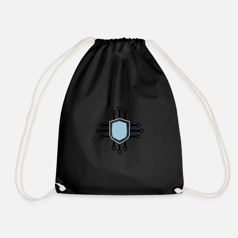 cyber security symbol 002 - Turnbeutel - Schwarz