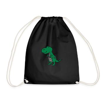 dinosaures 02 - Sac de sport léger - noir - Devant