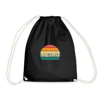 Rétro - Sac de sport léger - noir - Devant