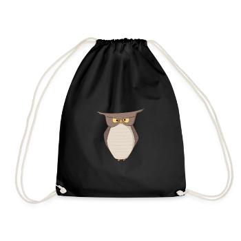 Hibou Noctambule - Sac de sport léger - noir - Devant