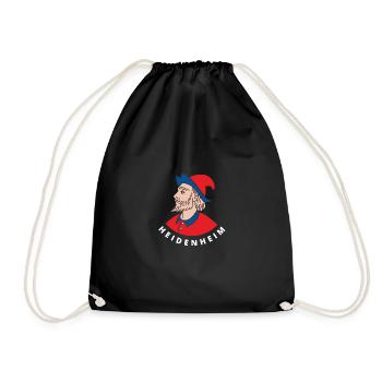 Heidenheimer Heidekopf - Turnbeutel - Schwarz - Vorne