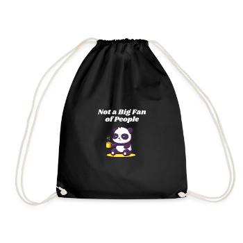 Not a big fan of human introverted sarka - Drawstring Bag - black - Front