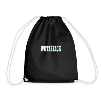 Wotzefack - What the fuck - Drawstring Bag - black - Front