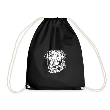 Golden Retriever Portrait Chien Chiens Wilsigns - Sac de sport léger - noir - Devant