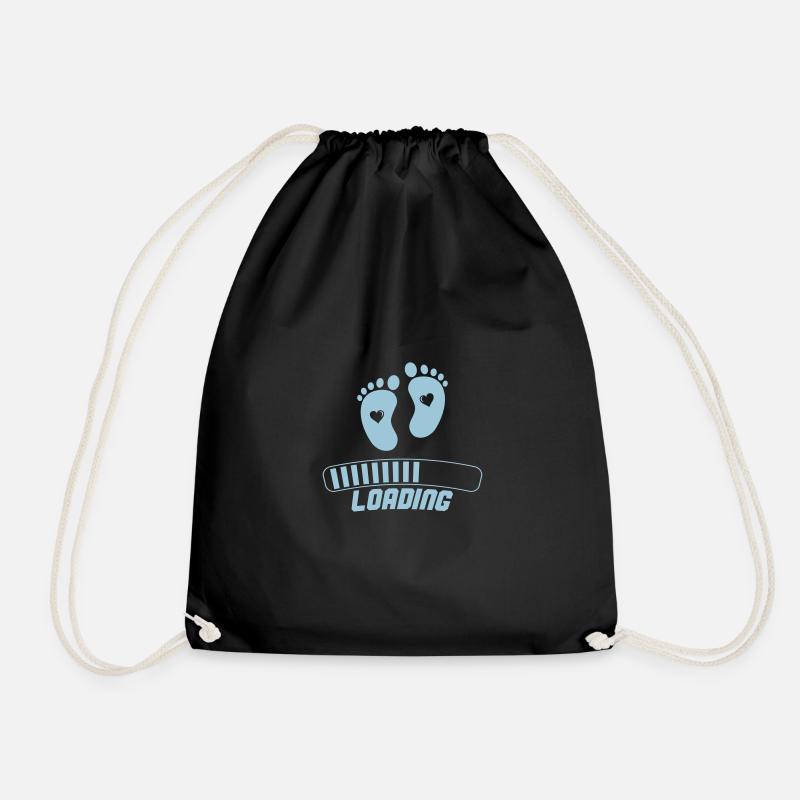 baby loading 001 - Turnbeutel - Schwarz