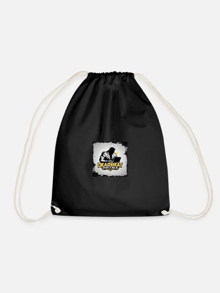 deadbeat - Drawstring Bag - black