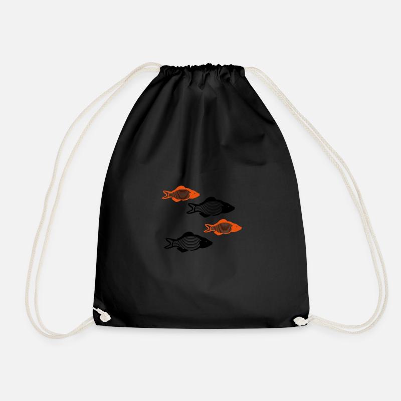 poisson - Sac de sport léger - noir