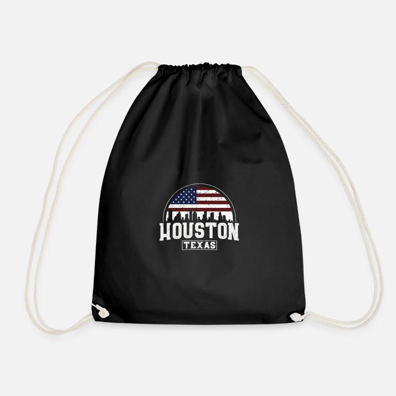 Houston TX Skyline - Texas - Turnbeutel - Schwarz