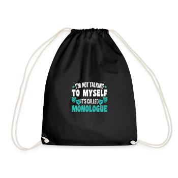 Motif de théâtre pour les acteurs de théâtre - Sac de sport léger - noir - Devant