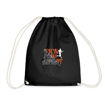 Motif marathon pour coureurs et joggeurs - Sac de sport léger - noir - Devant
