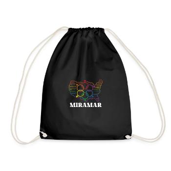 Mois de la fierté Drapeau de la fierté Communauté LGBT LGBTQ F - Sac de sport léger - noir - Devant