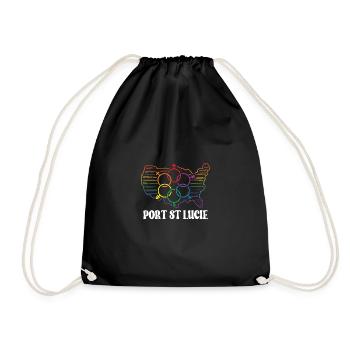 Port St. Lucie Pride Month Pride Flag LGBT Communi - Turnbeutel - Schwarz - Vorne
