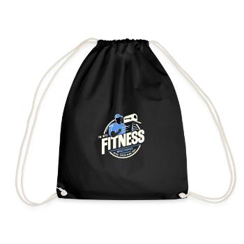Ich bin in Fitness Ganzes Paket in deinem Briefkas - Turnbeutel - Schwarz - Vorne