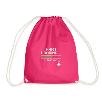 Fart Loading Bitte warten - Turnbeutel - Fuchsia - Vorne