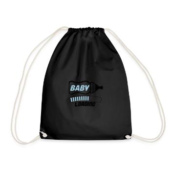 baby loading 2 - Turnbeutel - Schwarz - Vorne