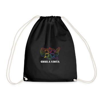 Chula Vista Pride Flag Pride Month LGBTQ Flag LGBT - Turnbeutel - Schwarz - Vorne
