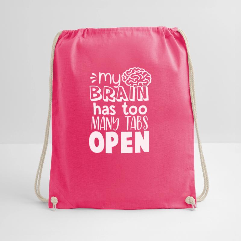 Brain Too Many Tabs Open Gift for Coder Turnbeutel