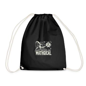 Mathematik-Lehrer sind mathematisch - Turnbeutel - Schwarz - Vorne